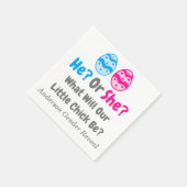 小さな女の子の性の明け スタンダードカクテルナプキン (角)