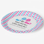 小さな女の子の性の明け ペーパープレート (アングル)