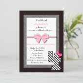 小さな女の子の第4誕生日 招待状 (スタンド正面)