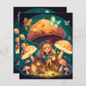 小さな女の子の葉 (正面/裏面)