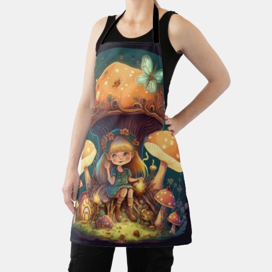 小さな女の子の葉 エプロン (インサイチュ)