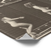 小さな女の子の連続ランニング画像 ポスター (角)