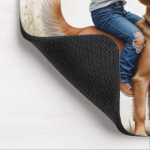 小さな女の子の郵送 マウスパッド (コーナー)