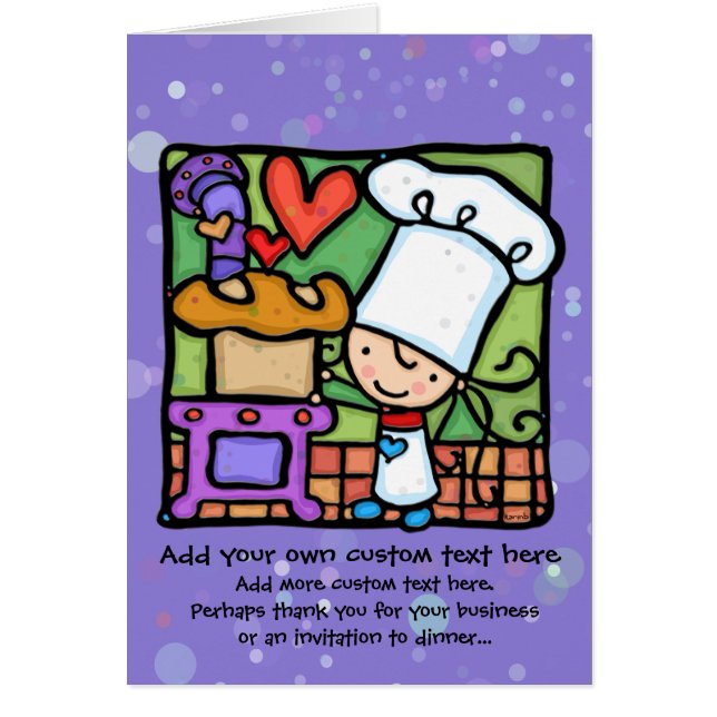 小さな女の子はパンを焼くのが大好きだ (正面)