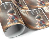 小さな女の子インバーンドカーフ ラッピングペーパー (ロールコーナー)