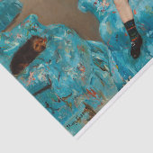 小さな女の子インブルーアームチェアバイマリアクサット 薄葉紙 (詳細)