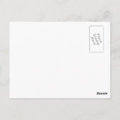 小さな女の子イン蝶チャリオットヴィンテージ葉書 ポストカード (裏面)