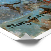 小さな女の子イン・ブルー・アームチェア、1878年メアリー・カッサット ポスター (角)