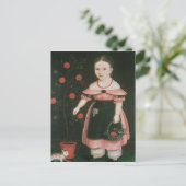 小さな女の子イン・ラベンダー, c.1840 ポストカード (スタンド正面)