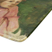 小さな女の子イン・レッド・ベレー カッティングボード (角)