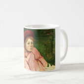 小さな女の子イン・レッド・ベレー コーヒーマグカップ (正面右)