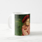 小さな女の子イン・レッド・ベレー コーヒーマグカップ (正面左)