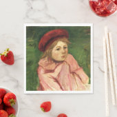 小さな女の子イン・レッド・ベレー スタンダードランチョンナプキン (インサイチュ)