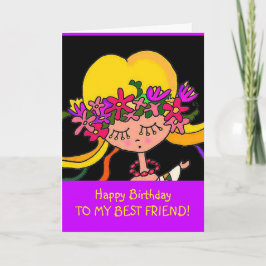 小さな女の子ウクライナフォークアートバイベラトレムバッハ カード