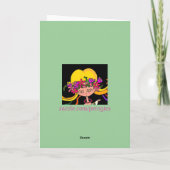 小さな女の子ウクライナフォークアート カード (裏面)