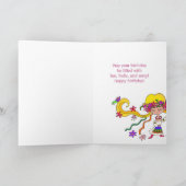 小さな女の子ウクライナフォークアート カード (内部)