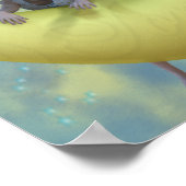 小さな女の子エンジェルアト遊ポスター ポスター (角)