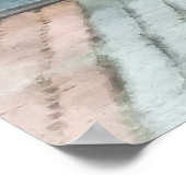 小さな女の子オンスクーターバイマンハッタンスカイライン ポスター (角)