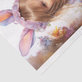 小さな女の子オン復活祭コラージュ1デクページ紙 薄葉紙 (詳細)