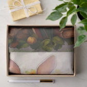 小さな女の子オン復活祭4デクページ紙 薄葉紙 (ギフト)