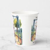 小さな女の子オン・スイング4th誕生日パーティー 紙コップ (右)