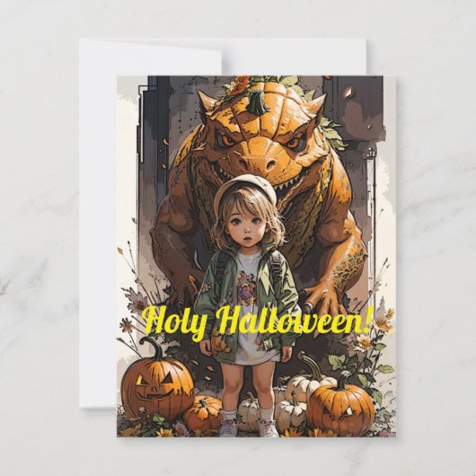 小さな女の子カボキンゴブリン恐竜 シーズンカード (正面)