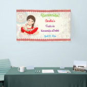 小さな女の子スペインのドレスニーニャ 横断幕