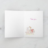 小さな女の子トゥチュバレンタインカード シーズンカード (内部)