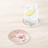 小さな女の子ハグスレインドインスノー コースター (側面)