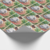 小さな女の子ハート園路の作成 ラッピングペーパー (角)