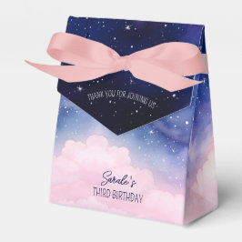 小さな女の子ピンクとネイビーの水色のトゥインクルスター フェイバーボックス