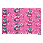 小さな女の子ピンクユニコーンポニー 枕カバー (正面)