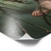 小さな女の子フェアリースパークルグリッター金ゴールドウィングス フォトプリント            (角)