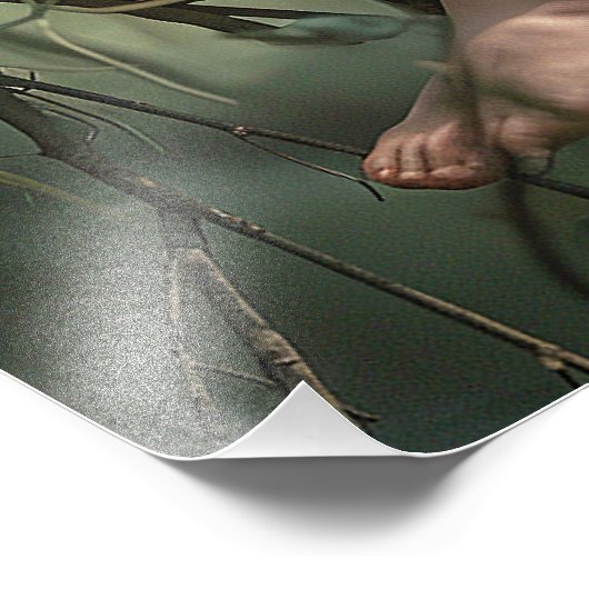 小さな女の子フェアリースパークルグリッター金ゴールドウィングス フォトプリント (角)