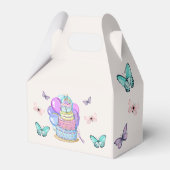 小さな女の子プリンセス誕生日 フェイバーボックス (裏面サイド)