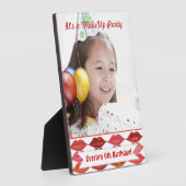 小さな女の子メーキャップ誕生日パーティー フォトプラーク (側面)
