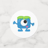 小さな女の子モンスターをテーマにしたパーティー コンフェッティ (スモール正面)