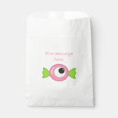 小さな女の子モンスターをテーマにしたパーティー フェイバーバッグ (正面)