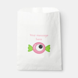 小さな女の子モンスターをテーマにしたパーティー フェイバーバッグ