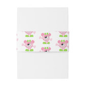 小さな女の子モンスターをテーマにしたパーティー 招待状ベリーバンド (裏面例)