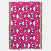 小さな女の子ユニコーンポニー スローブランケット (正面縦)