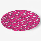 小さな女の子ユニコーンポニー ペーパープレート (アングル)