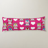 小さな女の子ユニコーンポニー ボディピロー (裏面)