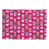 小さな女の子ユニコーンポニー 枕カバー (裏面)