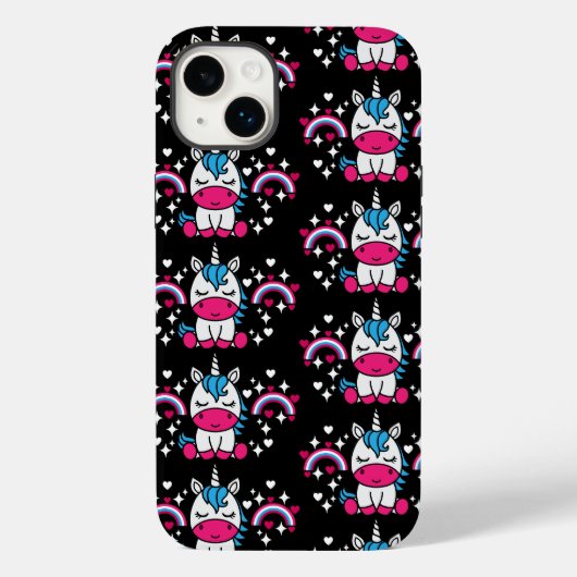 小さな女の子ユニコーンポニー Case-Mate iPhoneケース (裏面)