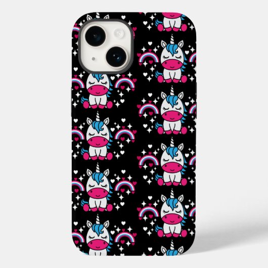 小さな女の子ユニコーンポニー Case-Mate iPhoneケース (裏面)