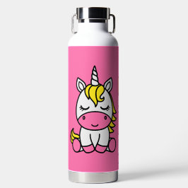 小さな女の子ユニコーン新学期 ウォーターボトル