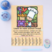 小さな女の子ラッ教えズのベーキングクラス涙シート チラシ (シングル)