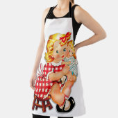 小さな女の子レトロヴィンテージ人形の子供 エプロン (インサイチュ)