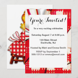 小さな女の子レトロヴィンテージ人形の子供 招待状